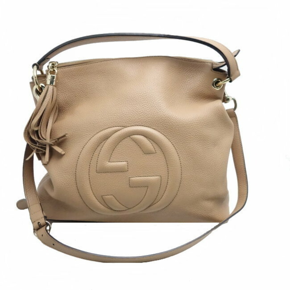Gucci bag Soho Calfskin Beige